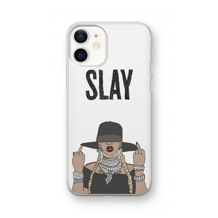 Slay All Day: iPhone 12 mini Transparant Hoesje