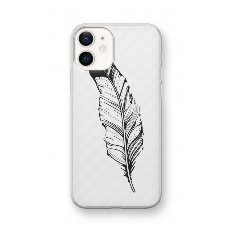 Pluim: iPhone 12 mini Transparant Hoesje