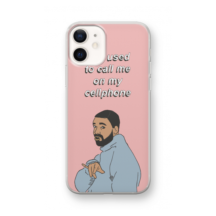 Hotline bling: iPhone 12 mini Transparant Hoesje