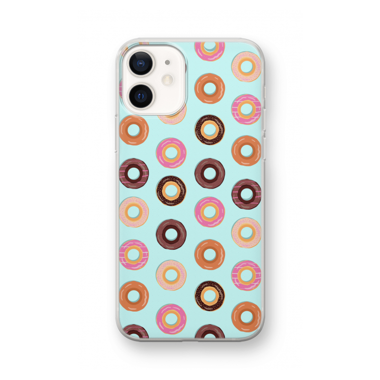 Donuts: iPhone 12 mini Transparant Hoesje