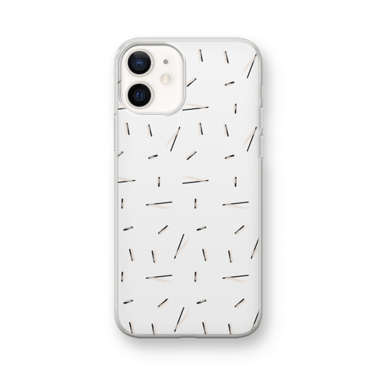 Hipster stripes: iPhone 12 mini Transparant Hoesje