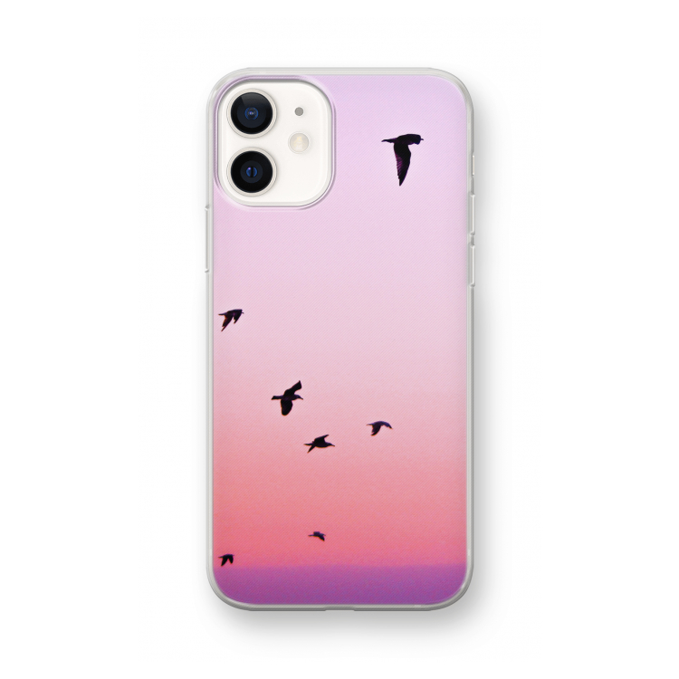 Fly away: iPhone 12 mini Transparant Hoesje
