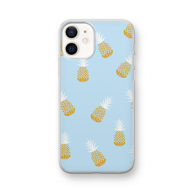 Ananasjes: iPhone 12 mini Transparant Hoesje