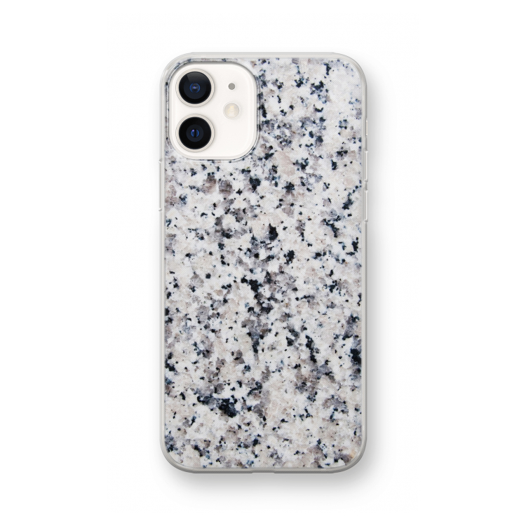 Gespikkelde marmer: iPhone 12 mini Transparant Hoesje