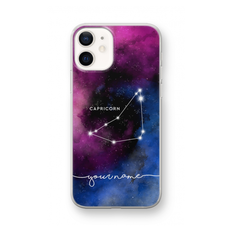 Sterrenbeeld - Donker: iPhone 12 mini Transparant Hoesje