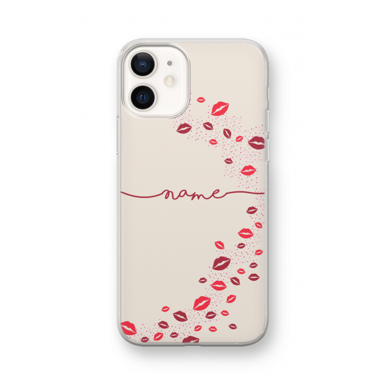 Kusjes: iPhone 12 mini Transparant Hoesje