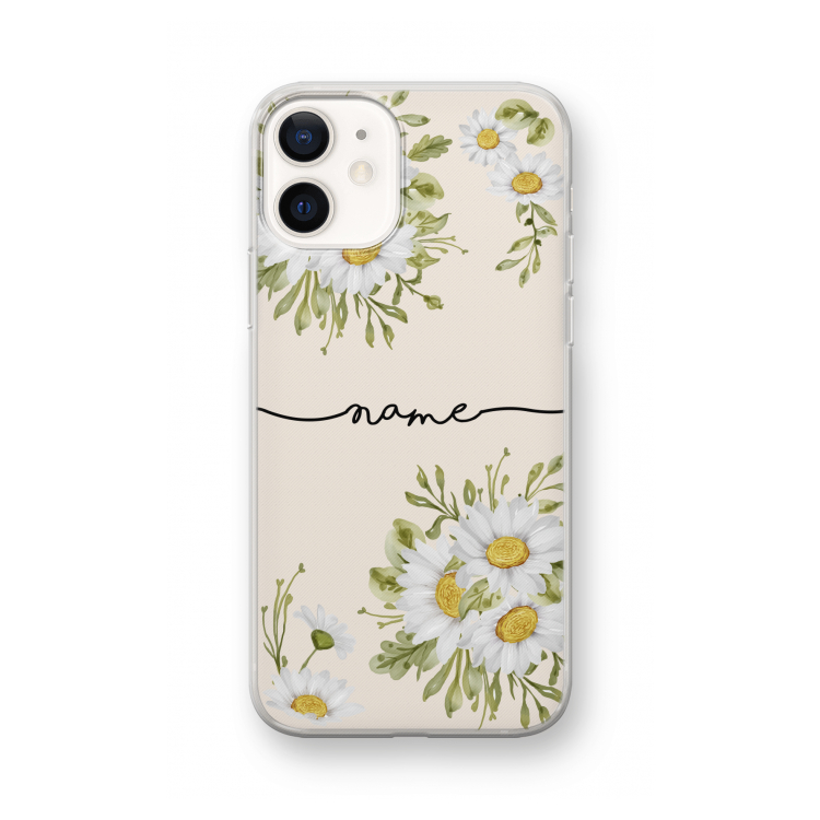 Daisies: iPhone 12 mini Transparant Hoesje