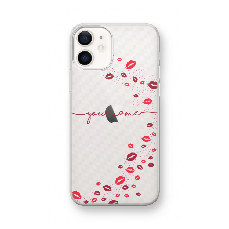 Kusjes: iPhone 12 mini Transparant Hoesje