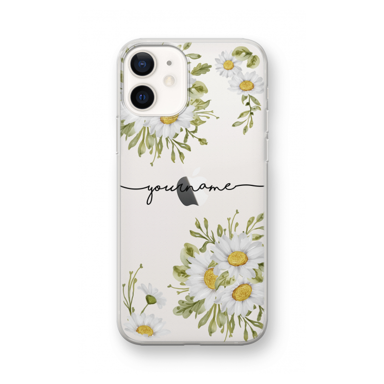 Daisies: iPhone 12 mini Transparant Hoesje