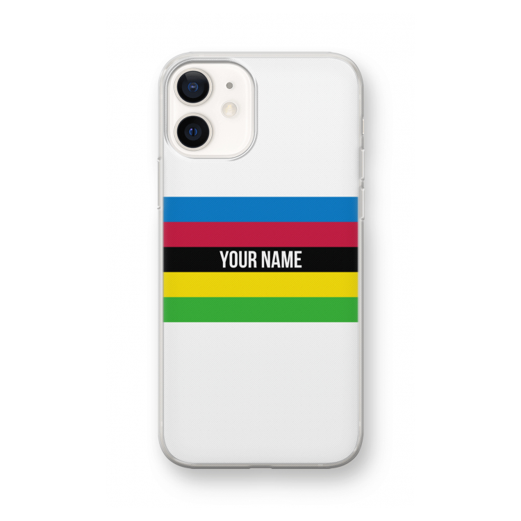 WK Wielrennen: iPhone 12 mini Transparant Hoesje