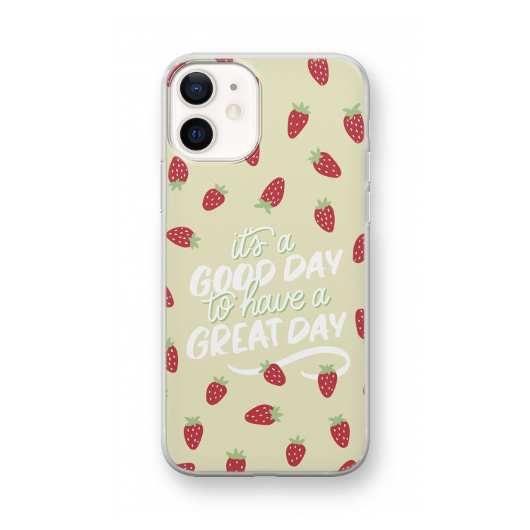 Don't forget to have a great day: iPhone 12 mini Transparant Hoesje