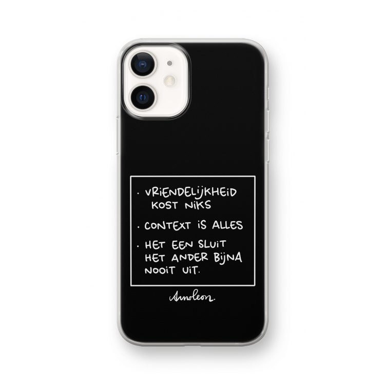 Mijn Motto's: iPhone 12 mini Transparant Hoesje