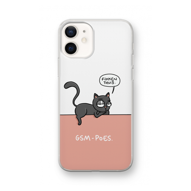 GSM poes: iPhone 12 mini Transparant Hoesje