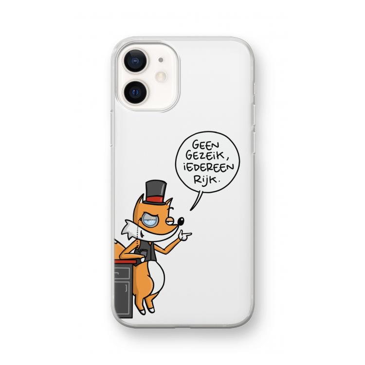 Geen Gezeik: iPhone 12 mini Transparant Hoesje