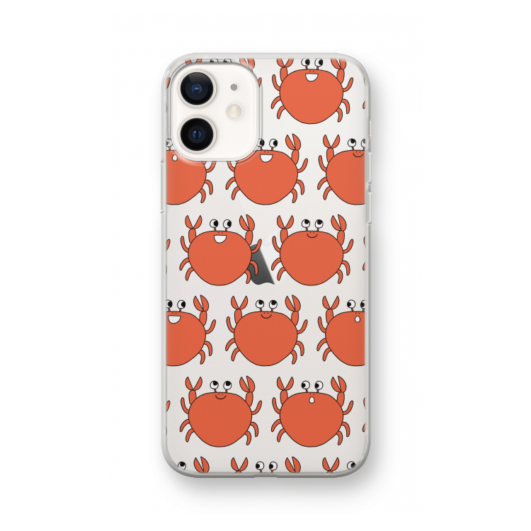 Krab: iPhone 12 mini Transparant Hoesje