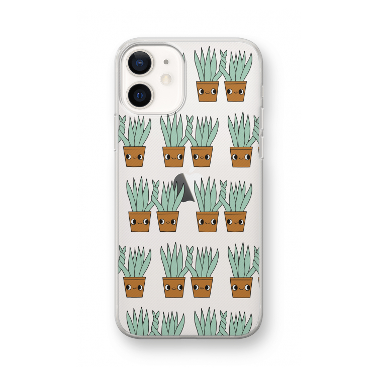 Sansevieria: iPhone 12 mini Transparant Hoesje