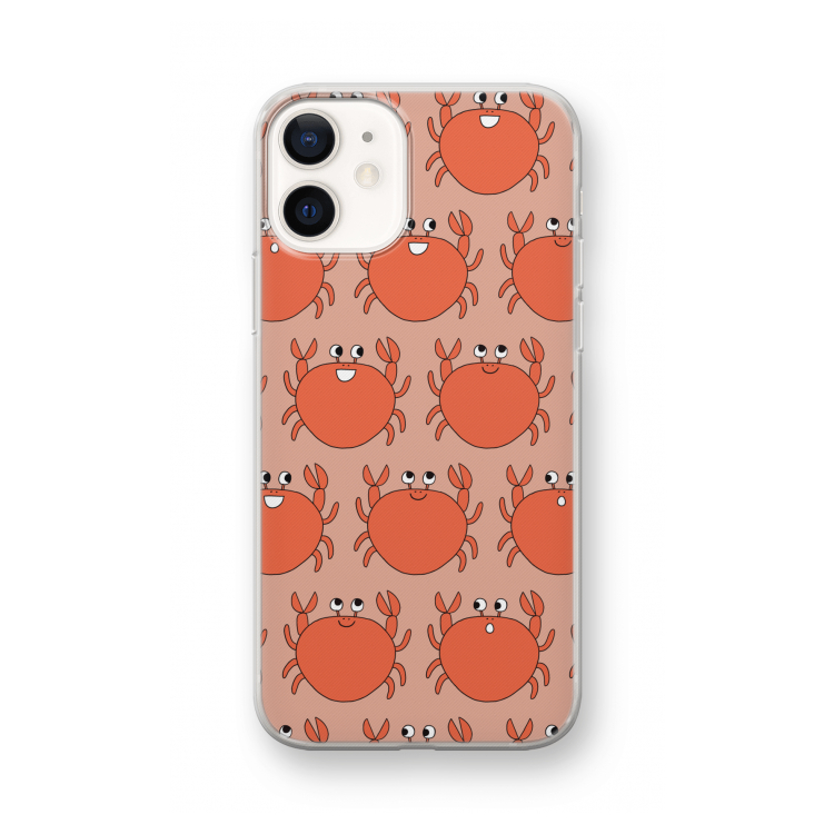 Krab: iPhone 12 mini Transparant Hoesje