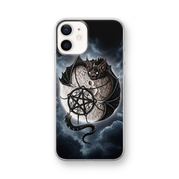Volle maan: iPhone 12 mini Transparant Hoesje