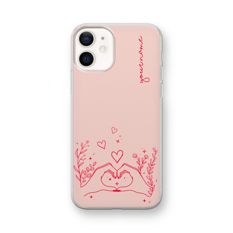 Love is in the air: iPhone 12 mini Transparant Hoesje