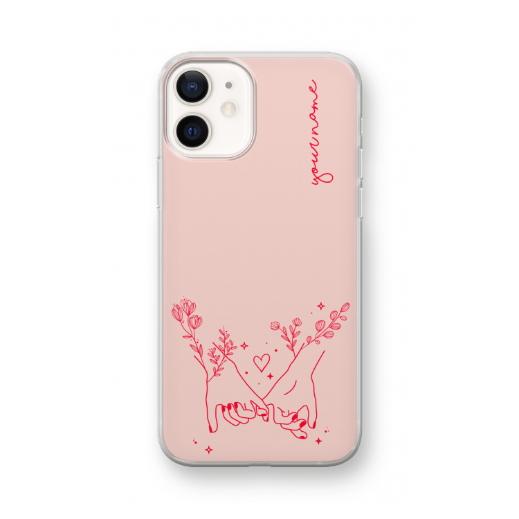 Best Friends: iPhone 12 mini Transparant Hoesje