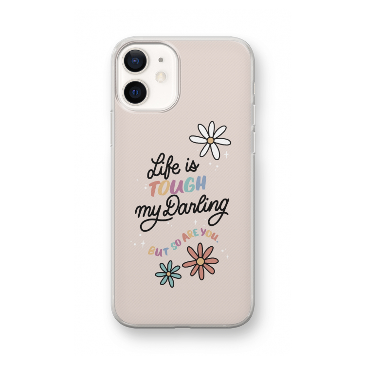 Tough Life: iPhone 12 mini Transparant Hoesje