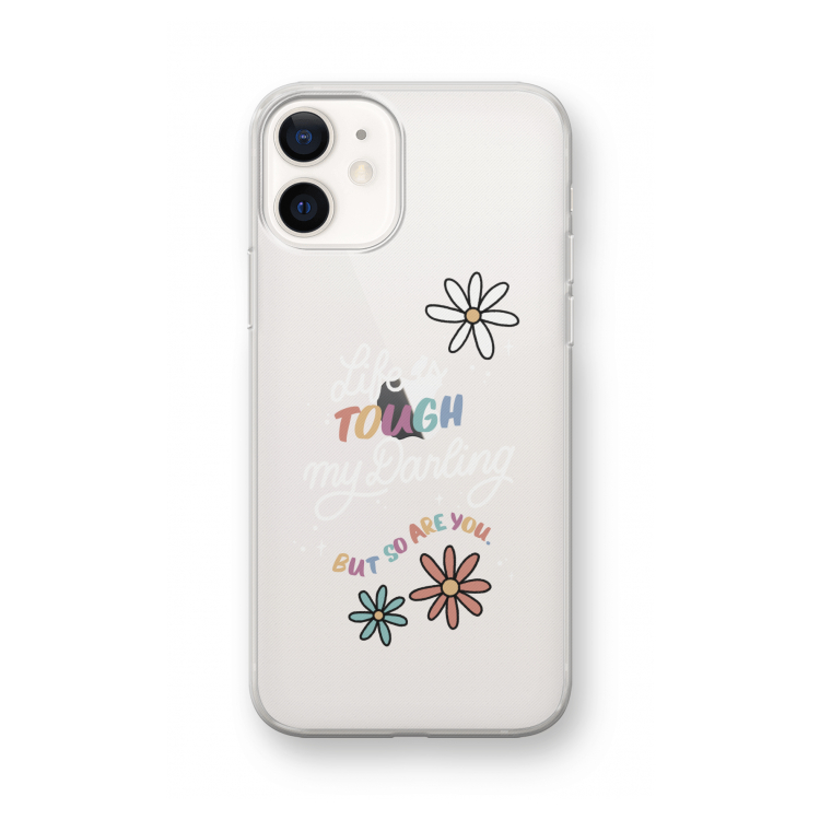 Tough Life: iPhone 12 mini Transparant Hoesje