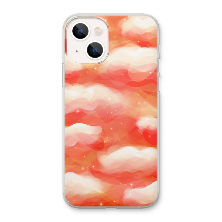 Lichte Wolken: iPhone 13 Transparant Hoesje