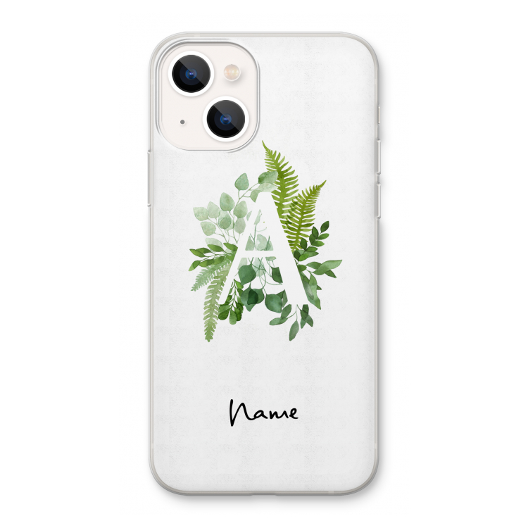 Green Brush: iPhone 13 Transparant Hoesje