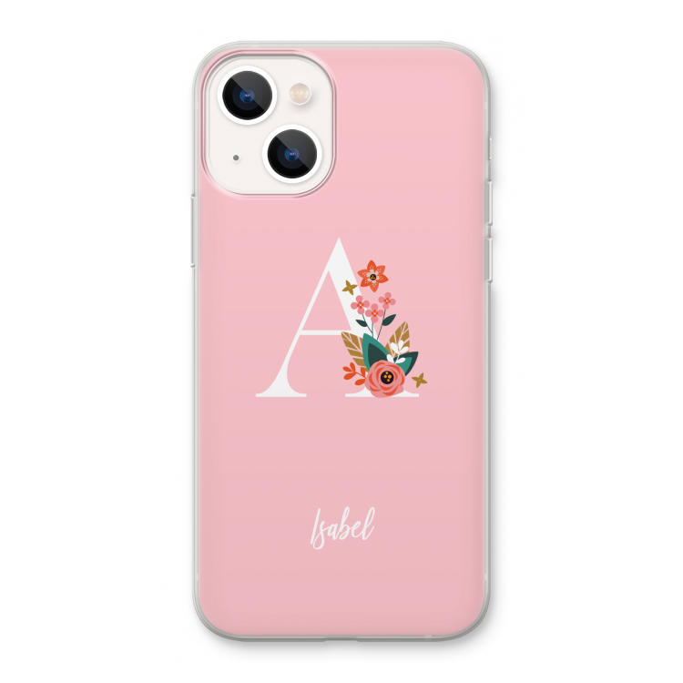 Pink Bouquet: iPhone 13 Transparant Hoesje