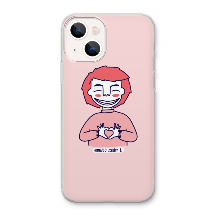Hartje: iPhone 13 Transparant Hoesje