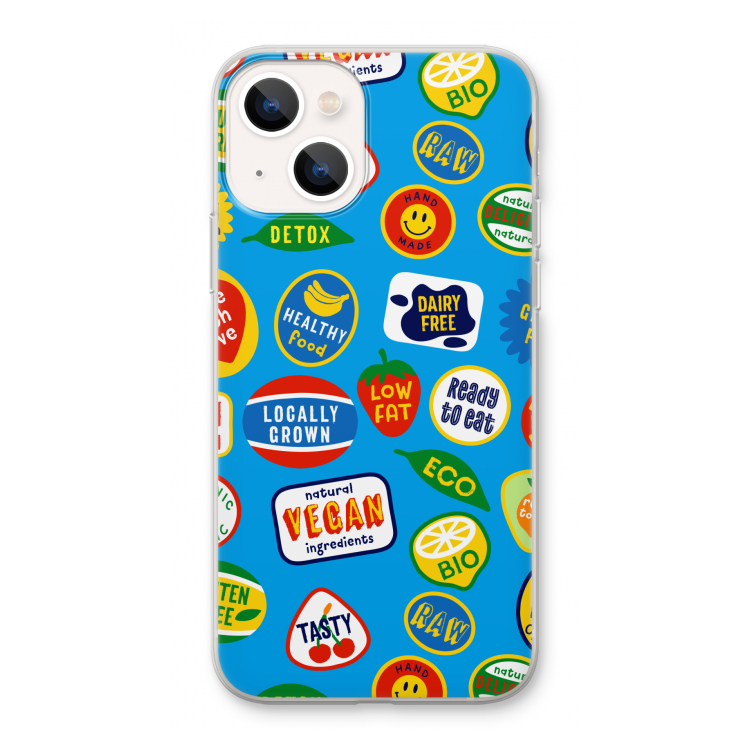 Fruitsticker: iPhone 13 Transparant Hoesje