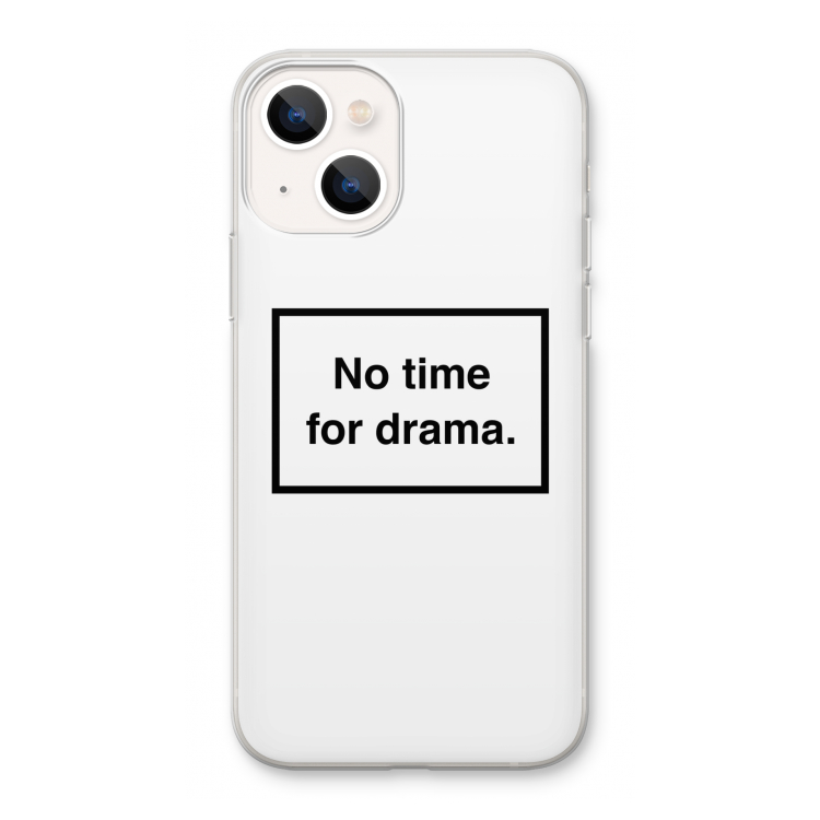 No drama: iPhone 13 Transparant Hoesje