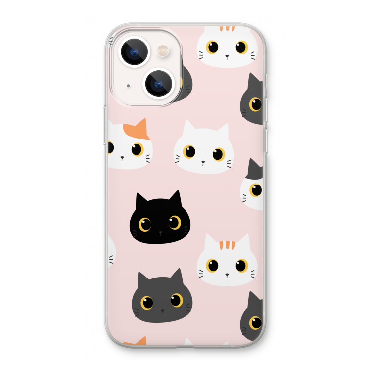 Katten: iPhone 13 Transparant Hoesje