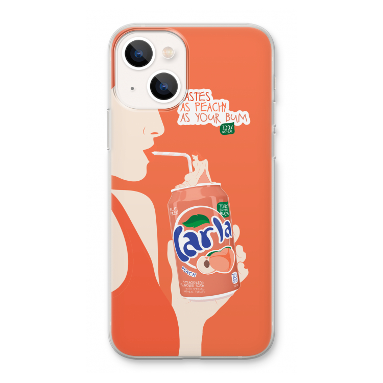 Peach please!: iPhone 13 Transparant Hoesje