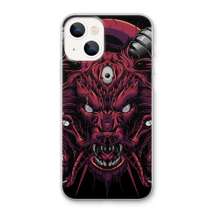 Hell Hound and Serpents: iPhone 13 Transparant Hoesje