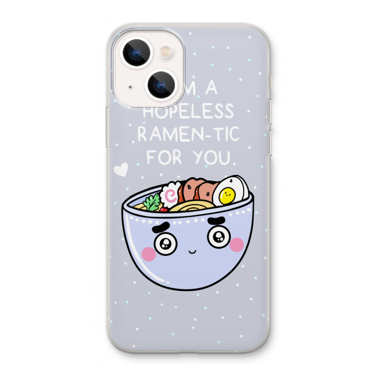 I'm A Hopeless Ramen-Tic For You: iPhone 13 Transparant Hoesje