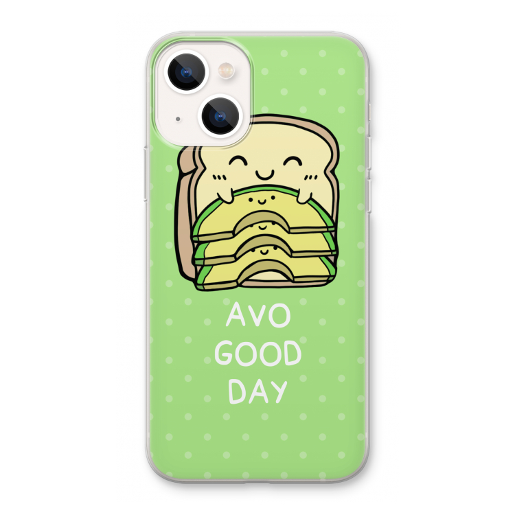 Avo Good Day: iPhone 13 Transparant Hoesje