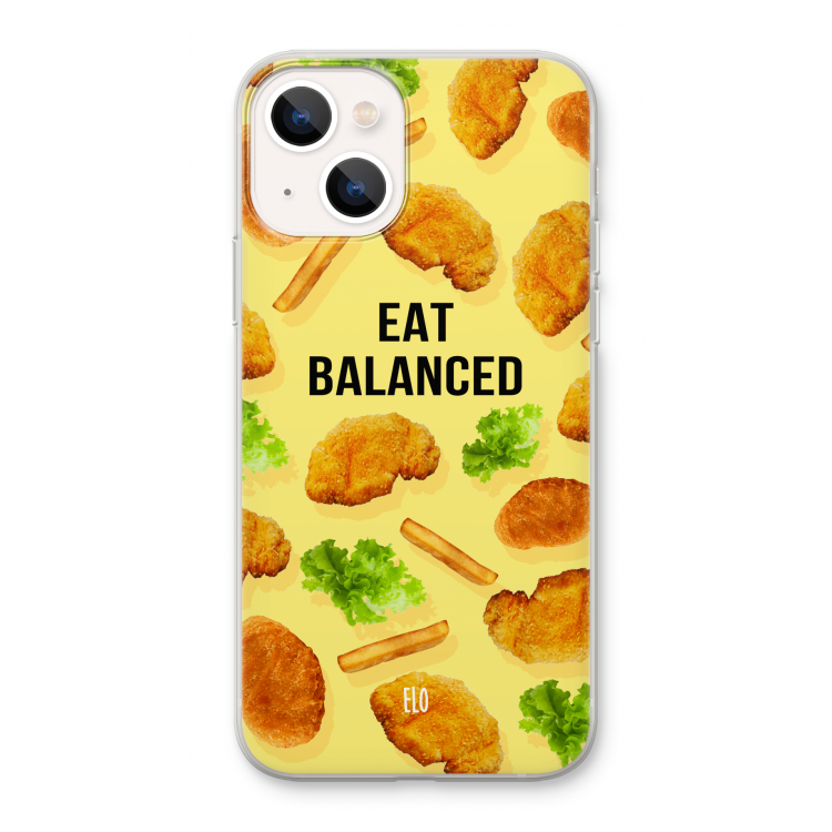 Eat Balanced: iPhone 13 Transparant Hoesje
