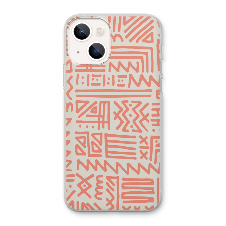 Marrakech Pink: iPhone 13 Transparant Hoesje