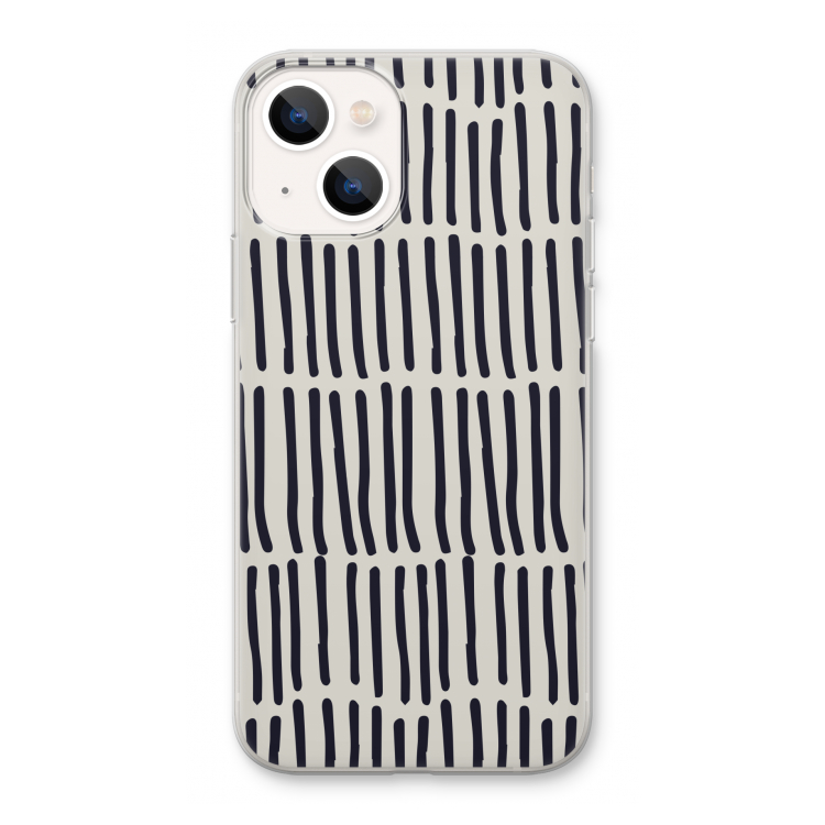 Moroccan stripes: iPhone 13 Transparant Hoesje