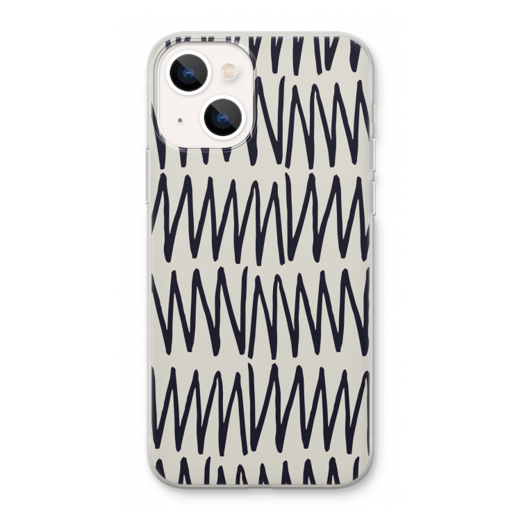 Marrakech Zigzag: iPhone 13 Transparant Hoesje