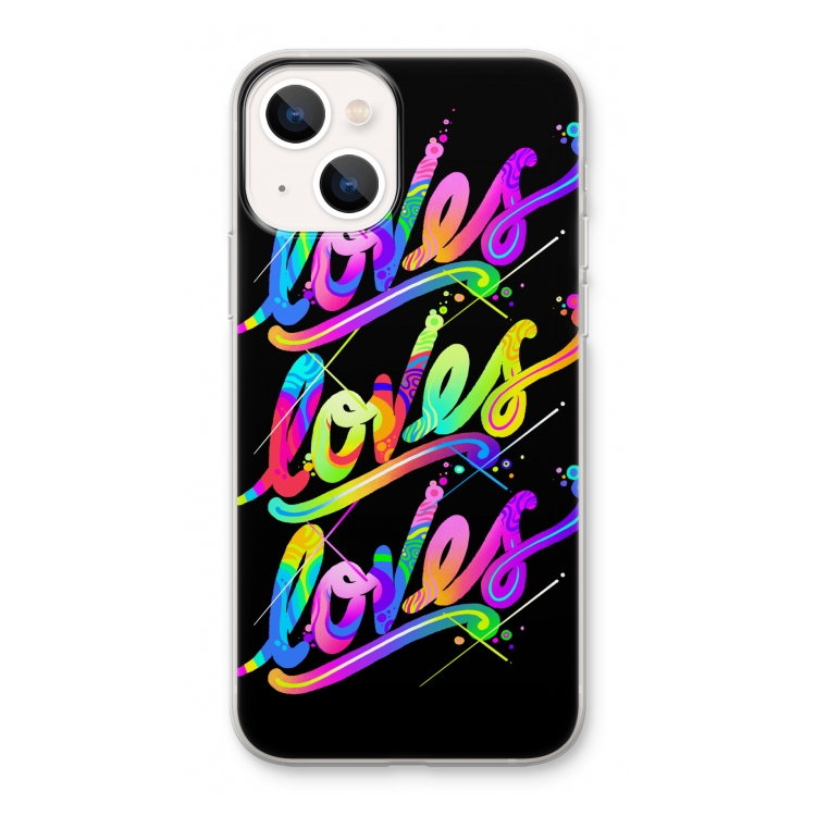 Loves: iPhone 13 Transparant Hoesje