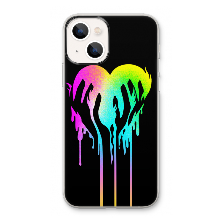 Hold My Heart: iPhone 13 Transparant Hoesje