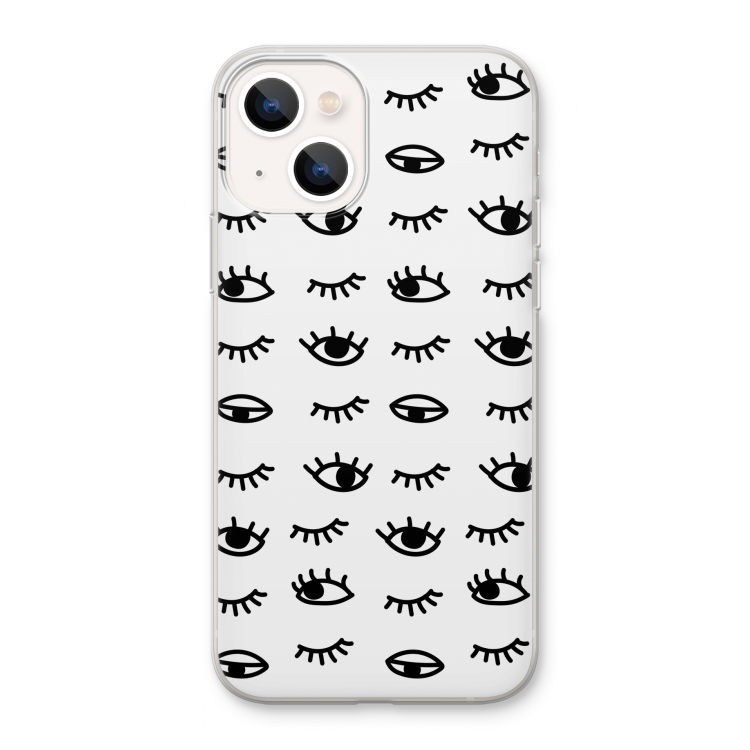Eye pattern #2: iPhone 13 Transparant Hoesje