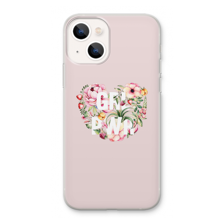 GRL PWR Flower: iPhone 13 Transparant Hoesje