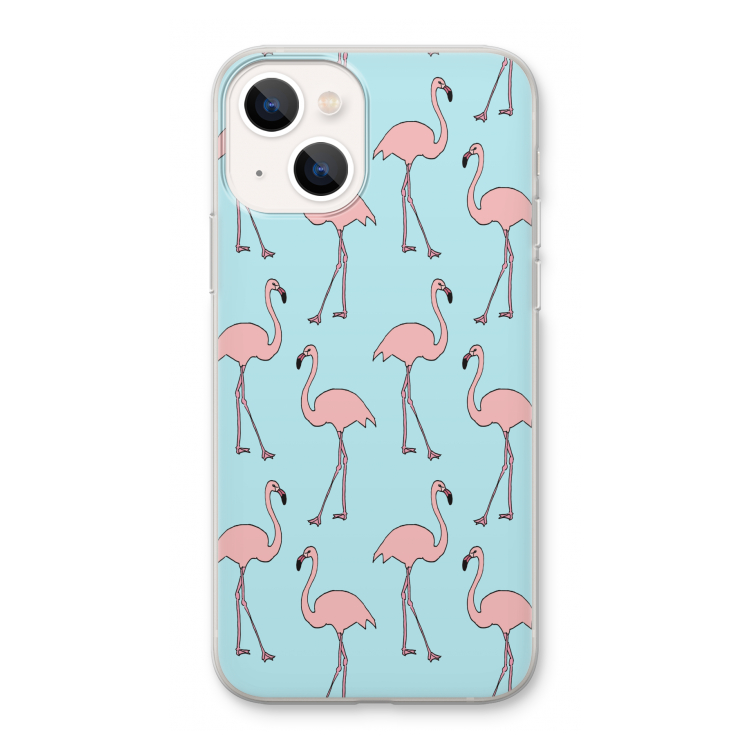 Anything Flamingoes: iPhone 13 Transparant Hoesje