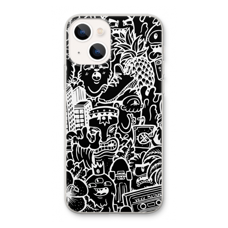 Vexx Black Mixtape: iPhone 13 Transparant Hoesje