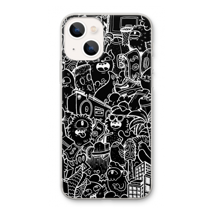 Vexx Black City : iPhone 13 Transparant Hoesje