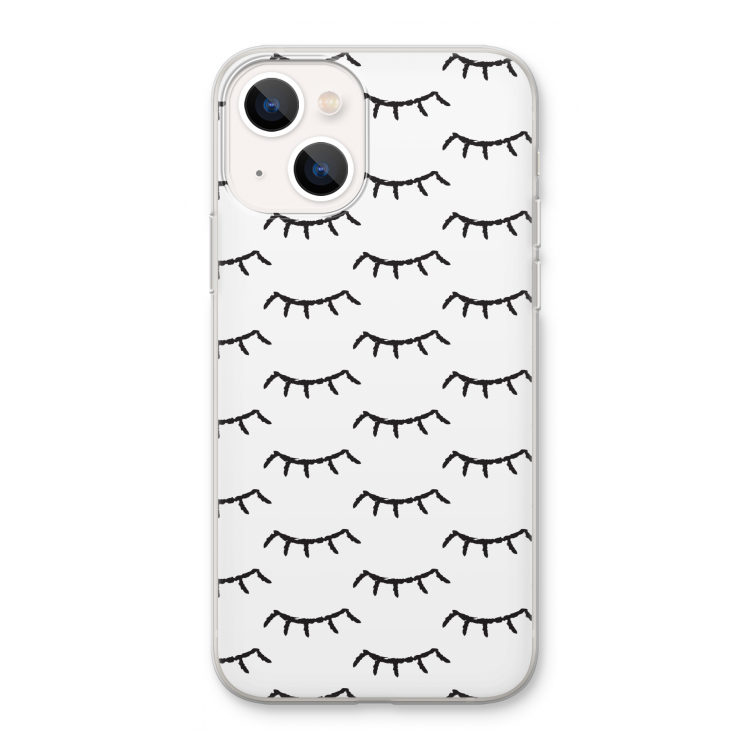 Wimpers: iPhone 13 Transparant Hoesje