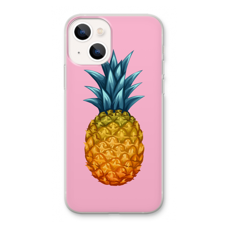 Grote ananas: iPhone 13 Transparant Hoesje